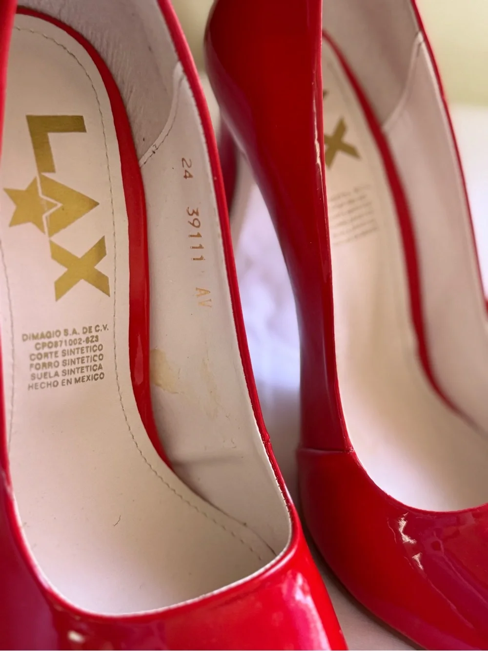Red Patent Pointed-Toe Stiletto Pumps - Women Shoes